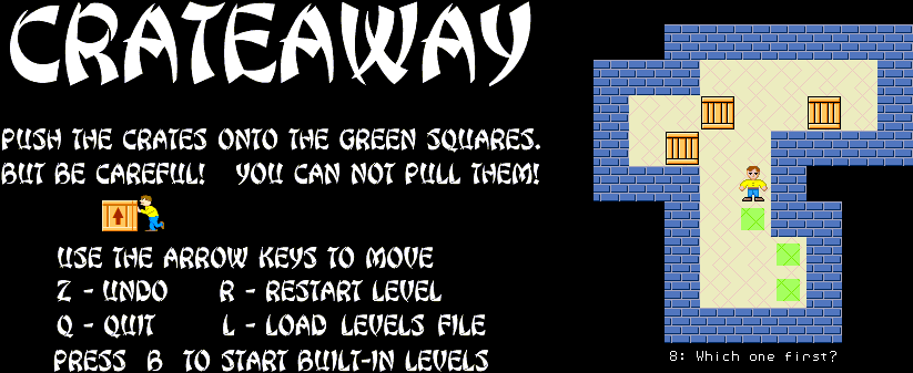 Push crates into place